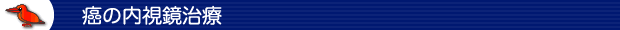 癌の内視鏡治療
