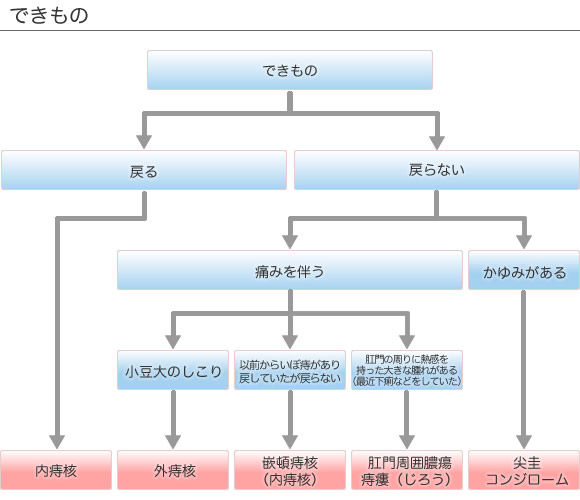 自己診断チェック（できもの）