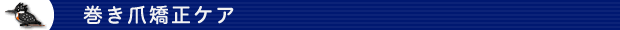 巻き爪矯正ケア